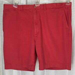Polo Ralph Lauren Red Chino Shorts 46B Big Tall Cotton Flat Front Classic